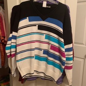 VTG Head Multicolored Pullover Sweater